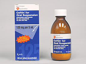 Ceftin Suspension 125mg 50ml -(Zinnat) Cefuroxime axetil